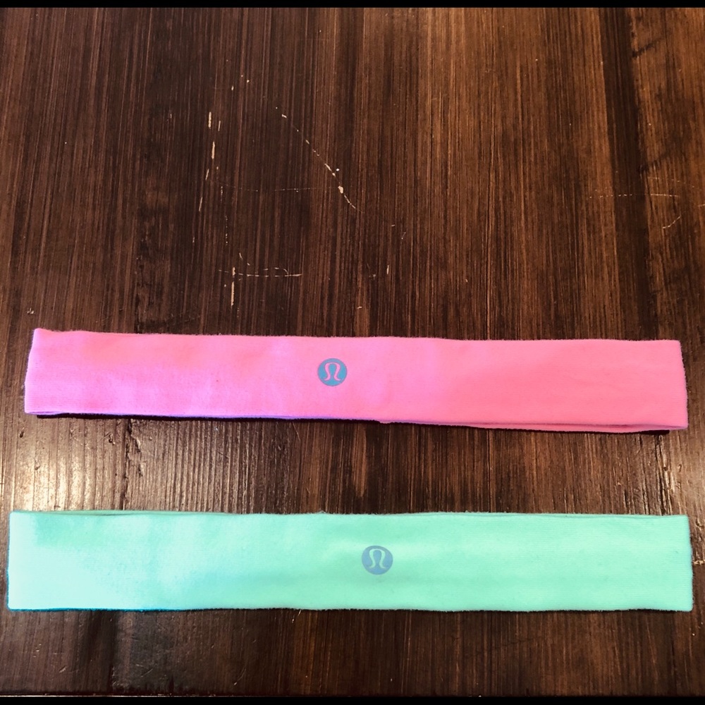 💚💖neon lululemon headbands💖💚